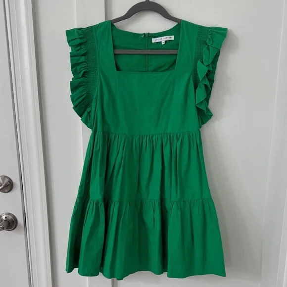Tuckernuck English Factory Leslie Ruffled Dress Size XS - Picture 2 of 9
